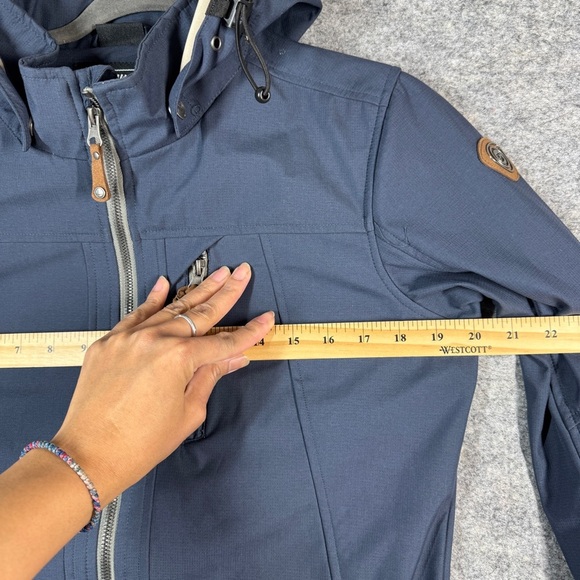 Killtec Hooded Ripstop Gorpcore Navy Blue Water Resistant Jacket Size 10 - Picture 8 of 16